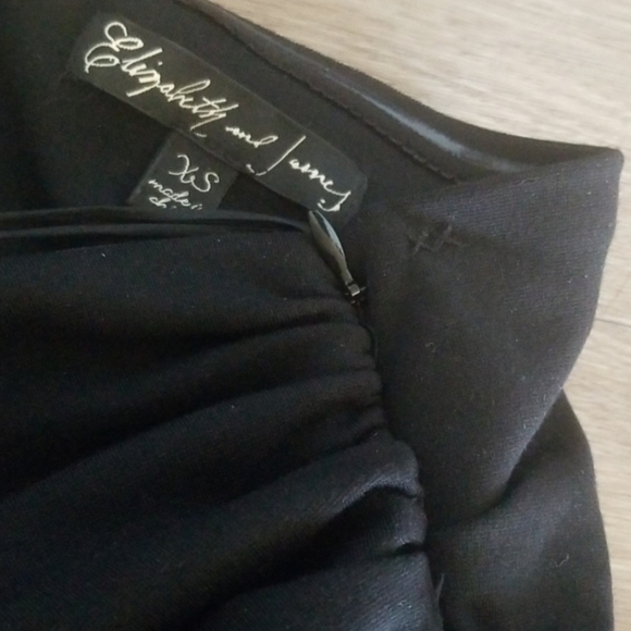 Ostrich feather hem black dress - Picture 6 of 6